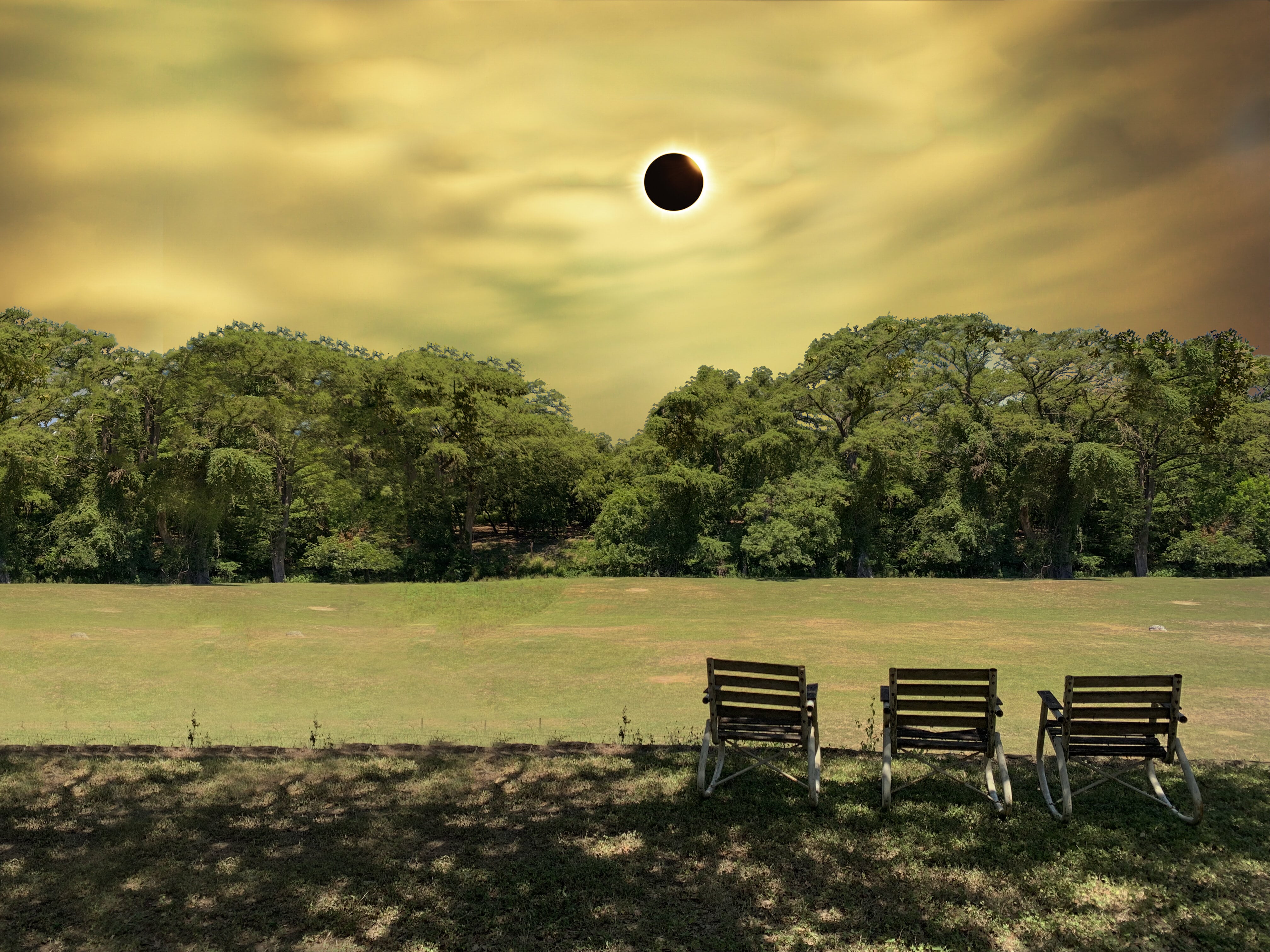 View of a solar eclipse - Playground